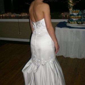 Wedding dress, custom, Size 2, White